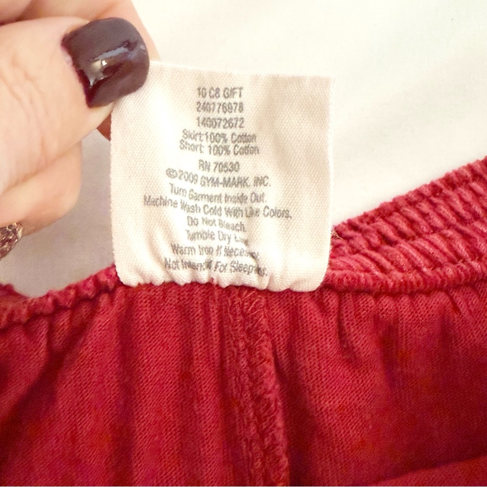 Crazy 8 EUC 2011 Red Corduroy Pleated Skirt Size 4 - Picture 5 of 8